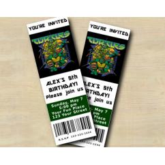 TMNT Ticket Invitation