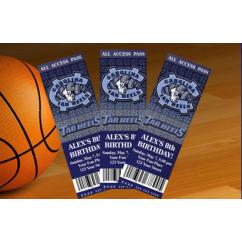 North Carolina Tar Heels Ticket Invitation