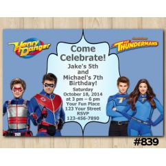 Twin Henry Danger and Thundermans Invitation