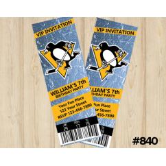 Pittsburgh Penguins Ticket invitation