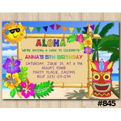 Luau invitation