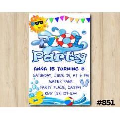 Pool Party invitation