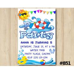 Pool Party invitation