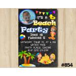 Beach Party invitation | Personalized Digital Card