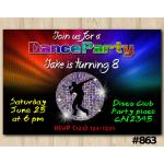 Dance Party invitation | Personalized Digital Card