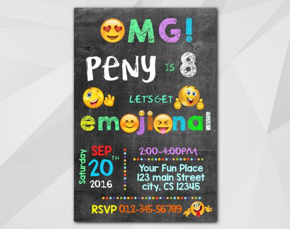 Emoji Invitation | Personalized Digital Card