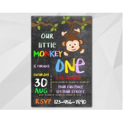 Little Monkey Invitation