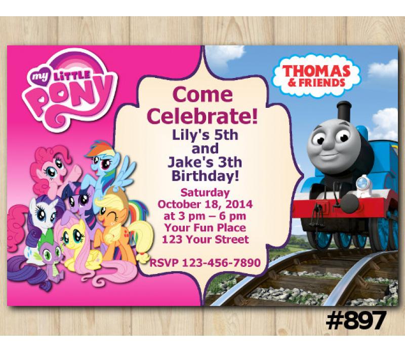 thomas and friends and my little pony