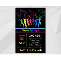 Disco Dance invitation