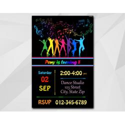 Disco Dance invitation