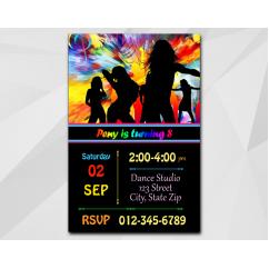 Disco Dance invitation