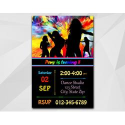 Disco Dance invitation