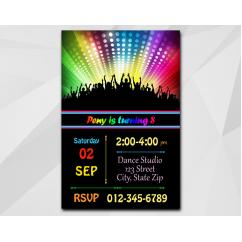 Disco Dance invitation