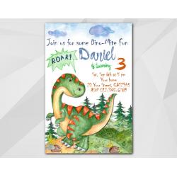 Dinosaur invitation
