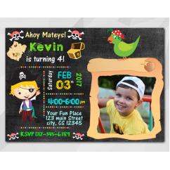 Pirate Invitation with Photo