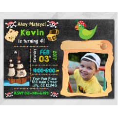 Pirate Invitation with Photo