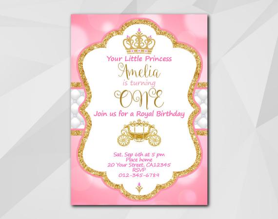 Little Princess Invitation  | Personalized Digital Card