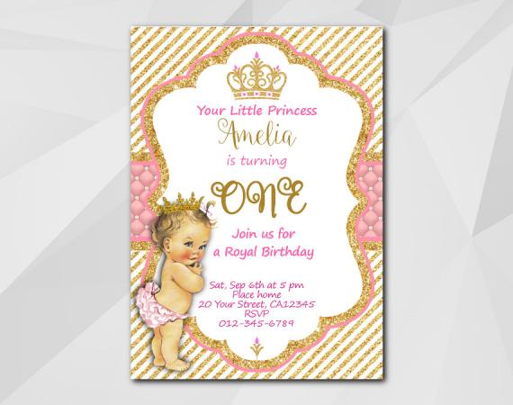 Little Princess Invitation  | Personalized Digital Card