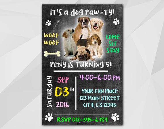 Dog Invitation | Personalized Digital Card