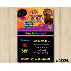 Mini Beat Power Rockers invitation