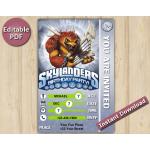 Skylanders Editable Invitation With Back 4x6 | Wolfgang | Instant Download