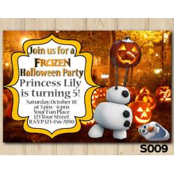 Halloween Frozen invitation