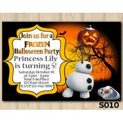Halloween Frozen invitation