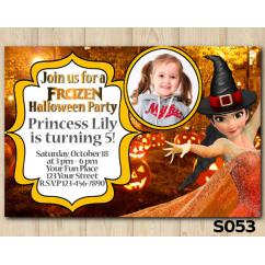 Halloween Frozen invitation