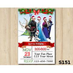 Christmas Frozen invitation