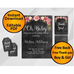 Baby Shower Invitation Oh Baby