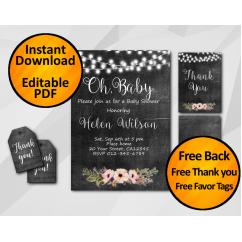 Baby Shower Invitation Oh Baby