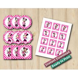 Minnie Mouse Stickers 2in