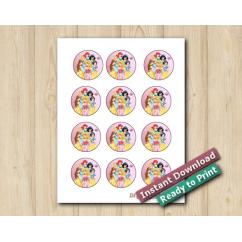 Disney Princesses Stickers 2in