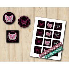 WWE Divas Stickers 2in