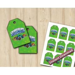 Skylanders Favor Tags