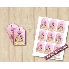 Disney Princesses Favor Tags