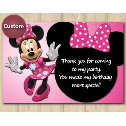 Minnie Mouse Thank You Card