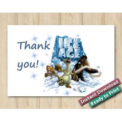 Ice Age Thank You Card 5x7