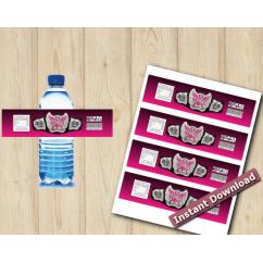 WWE Water Bottle Labels