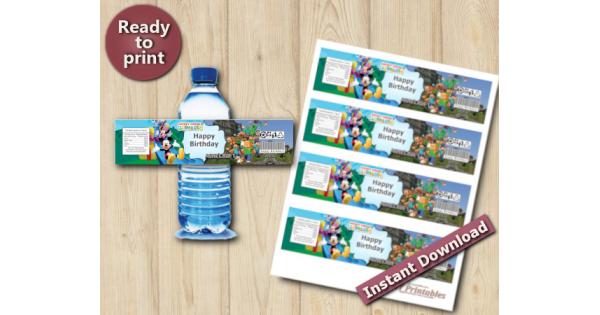 Minecraft Water Bottle Label Printable