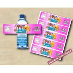 Bubble Guppies Water Bottle Labels
