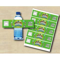 Skylanders Water Bottle Labels