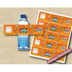 Skylanders Water Bottle Labels