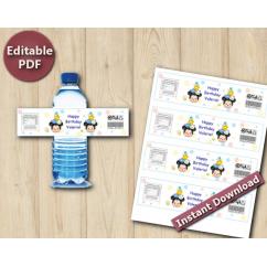 Tsum Tsum Editable Water Bottle Labels / Wrappers Tsum Tsum Editable Water Bottle Labels / Wrappers