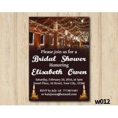 String Lights Bridal Shower Invitation