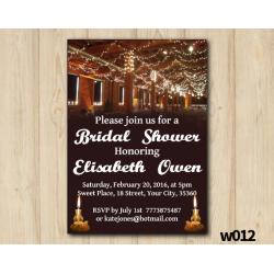 String Lights Bridal Shower Invitation