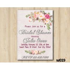 Watercolor Bridal Shower Invitation