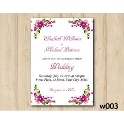 Floral Wedding invitation