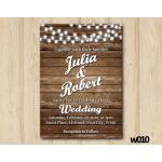 String Lights Wedding Save the Date | Personalized Digital Card