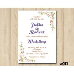 Floral Wedding Invitation